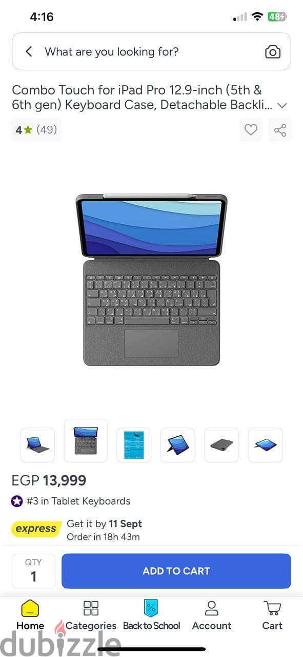 Ipad pro 12.9 m2 Logitech Magic Keyboard 5