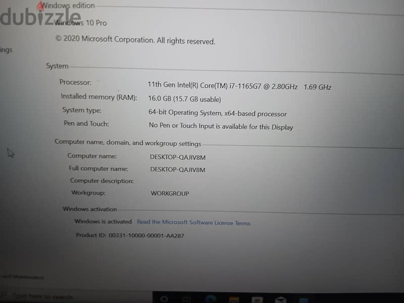 Dell latitude 7420 11generation 4