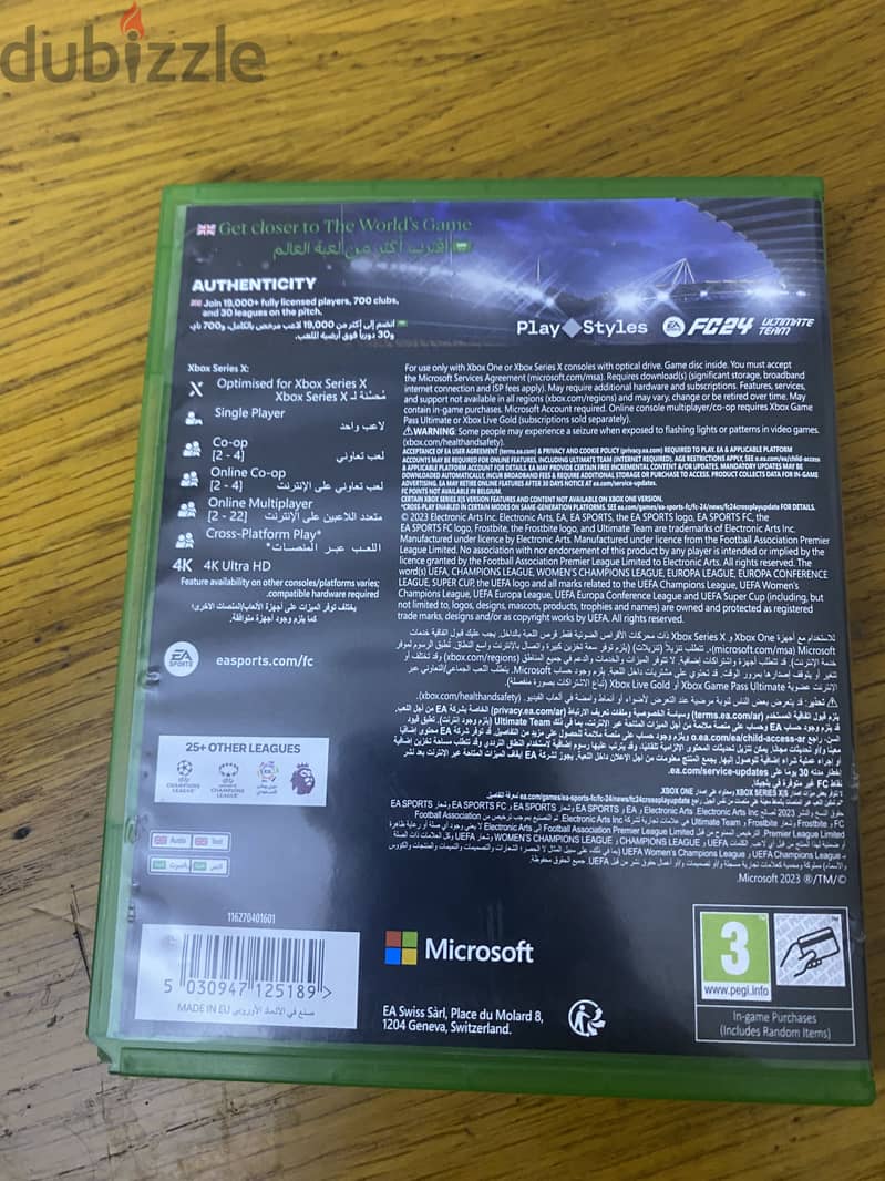 Cd Xbox fc 24 2