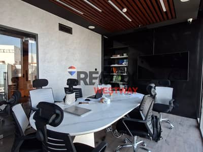 Furnished office for rent directly on the axis, Park St Mall, Sheikh Zayed, and Al Bustan Street
