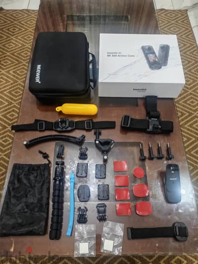 insta 360 x5 8k full package uae version - new - with neewer acceso
