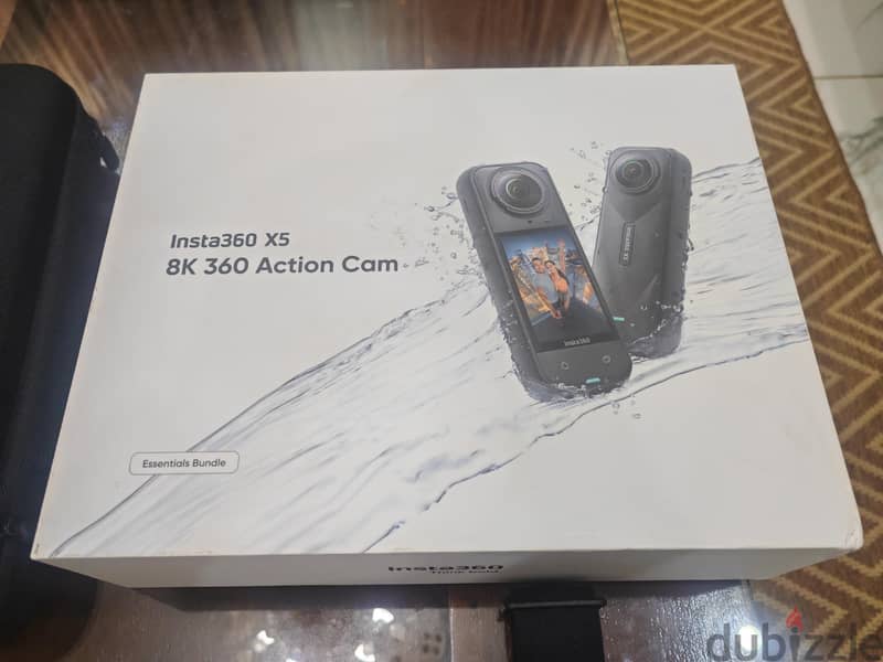 insta 360 x5 8k full package uae version - new - with neewer acceso 3