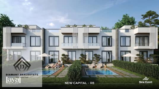 Villa Townhouse FOR SALE at Special price with Panoramic view directly lagoon, with 270,000Dp Over 12Years, next to largest service area in R8