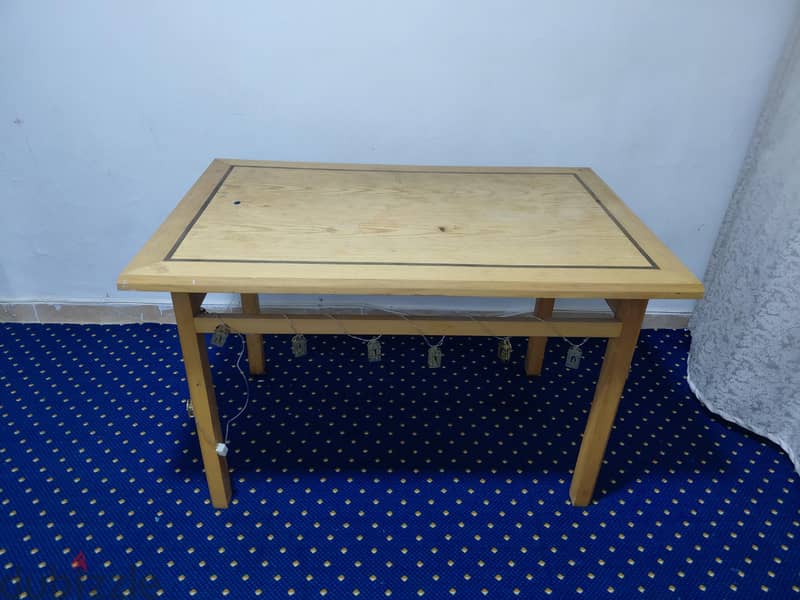 wooden table 120×80 1