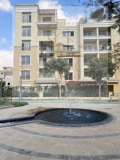 A two-bedroom apartment with a distinctive view, featuring a north-facing orientation, available in the Royal Residences phase of the Sarai compound o
