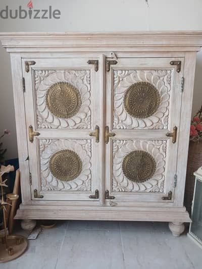 Indian style handmade storage cabinet