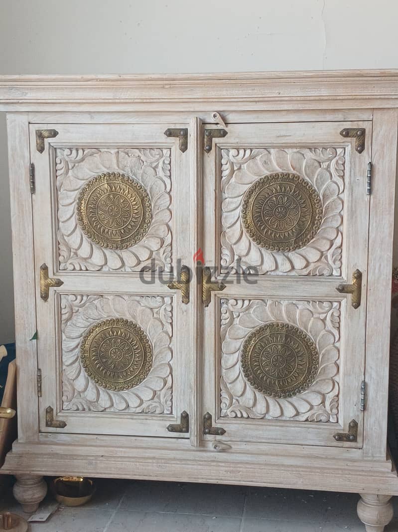 Indian style handmade storage cabinet 1