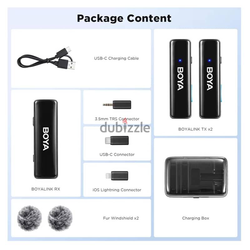 BOYALINK Wireless Lavalier Microphones 6