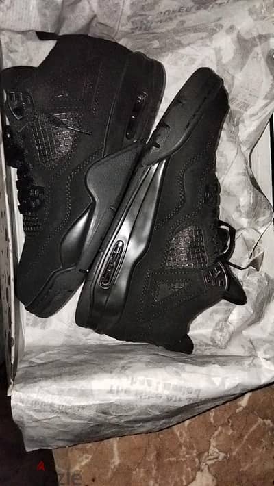 Jordan 4 black cat sneakers