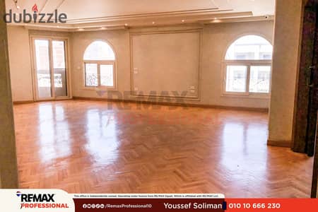 open view featuring an exceptional location spacious apartment for rent in Smouha
