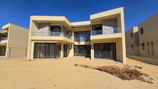 Standalone Villa for Sale in Badya Palm Hills - Type C - 600 SQM Land - 347.63 SQM BUA  - Ready to Move-  Open Green&Water Features View