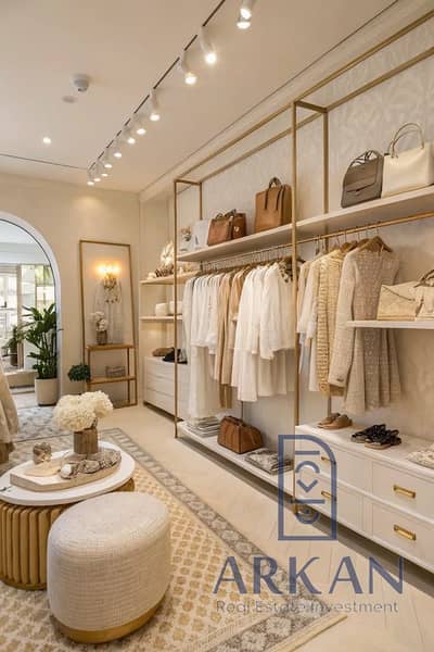 Clothing store 35m for sale in Ameer Mall in 6th October Gardens on the service axis SB