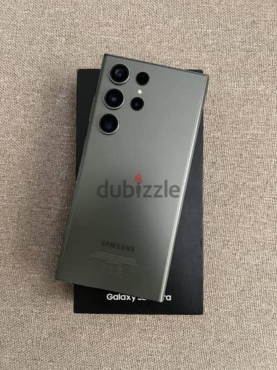 S23 Ultra Dual Sim 256GB 12GB Ram Green كسر زيرو بالعلبة كالجديد