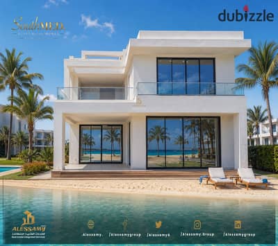 Twin house villa in SouthMED with a direct view of the marina.