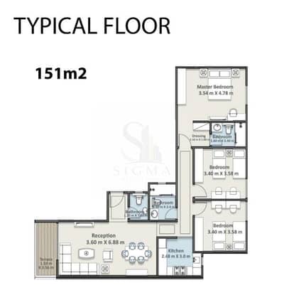 Receive your apartment in the Fifth Settlement, 151 meters, north-facing, inside the compound next to the Patio Oro
