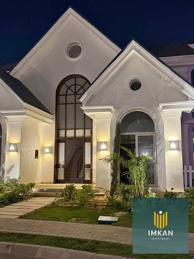 Ready villa for delivery, fully finished 350m in front of Rehab in the first gathering in Mountain View