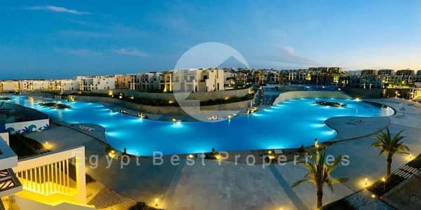 الجونة الجديدة | شقة غرفتين بإطلالة مباشرة على البحر واللاجون. . فخامة أوراسكوم على البحر الأحمر باقساط ل 9 سنين!!