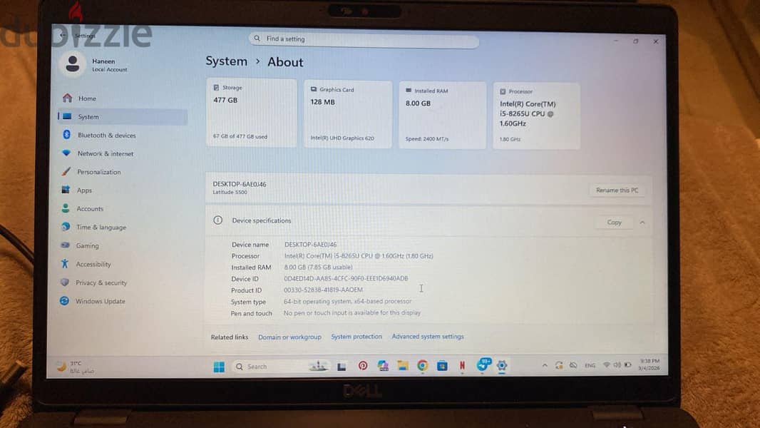 laptop Dell 2