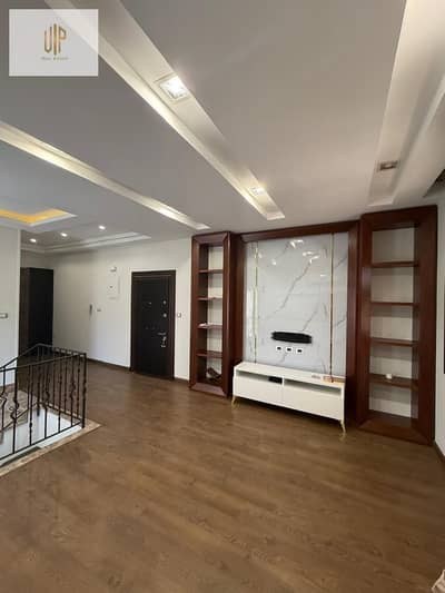 Duplex for sale in Al-Bonafsa 10 villas, the first gathering, super lux finish, luxurious garden view near Al-Rehab and Mohamed Naguib Axis