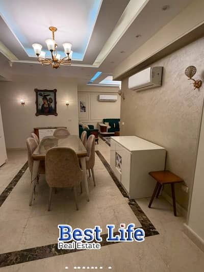 Furnished Apartment for Rent in First Settlement | Leila Compound | Ground Floor with Garden | 200 Sqm | 3 Bedrooms | Ultra Super Lux