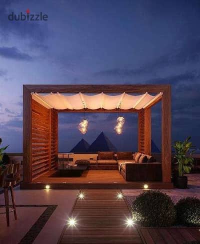 Hot Deal Opportunity Near the Pyramids  Touristic studio + Open Roof for sale at a price that won’t be repeated Located in a premium compound in Octob