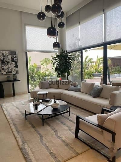 Villa with a garden in Al-Shorouk City, ready for on-site viewing, located in a premier residential community.