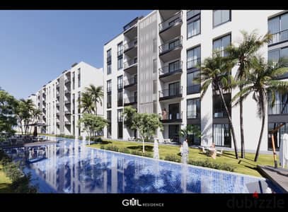 150-character English Ad  For Sale: 90 sqm apartment + 65 sqm private garden at Goal Residence, directly on El Wahat Road. Huge launch discounts! Grea