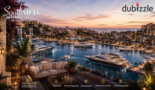 شاليه للبيع في SouthMED حجز افتتاح على المارينا  138م2 فيو اللاجون