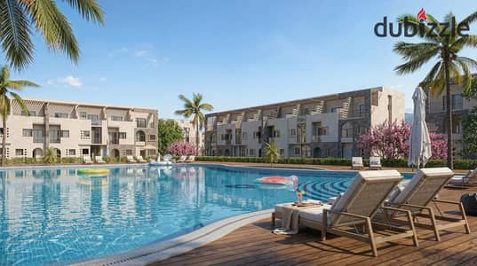 Chalet 70m + Garden - One Room - Sidi Heneish Direct Sea View - 10% Down Payment and 12-Year Installment Without Interest
