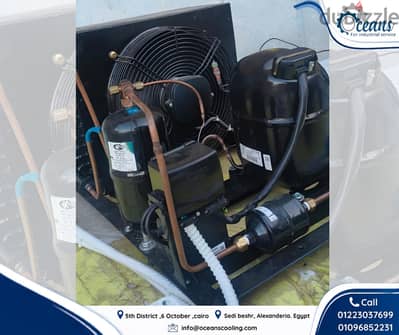 غرفة 2*2 ارتفاع 2  كباس تجميد 1,5حصان 220 فولت متحركه بعجل *للبيع*