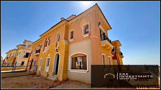 Corner townhouse for sale in (Sapphire) City Gate Qatari Diar in Fifth Settlement - at the lowest price (price reduced for quick sale)