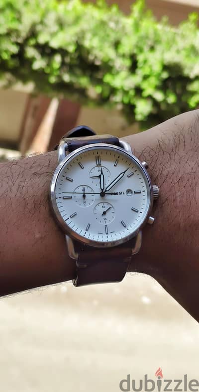 ساعة فوسيل fossil commuter FS5402 chronograph اصلية بحالة ممتازة