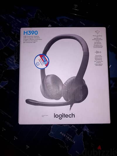 سماعة Logitech H390 USB كسر زيرو بالعلبة والضمان