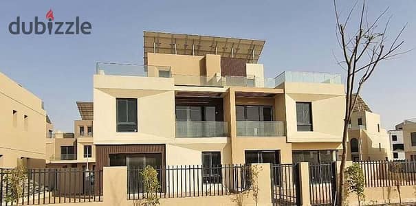 Ready to Move Twin House with Wide View in Vye Al Sheikh Zayed, next to Beverly Hills