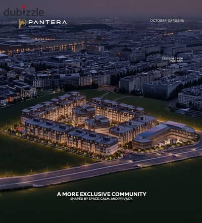 For Sale: 121m² apartment in Pantera Compound, October Gardens, Italian District, near Club Street. 5% down payment, installments up to 12 years, 10%