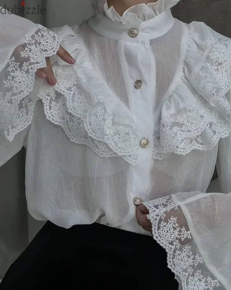 Beautiful white blouse 1