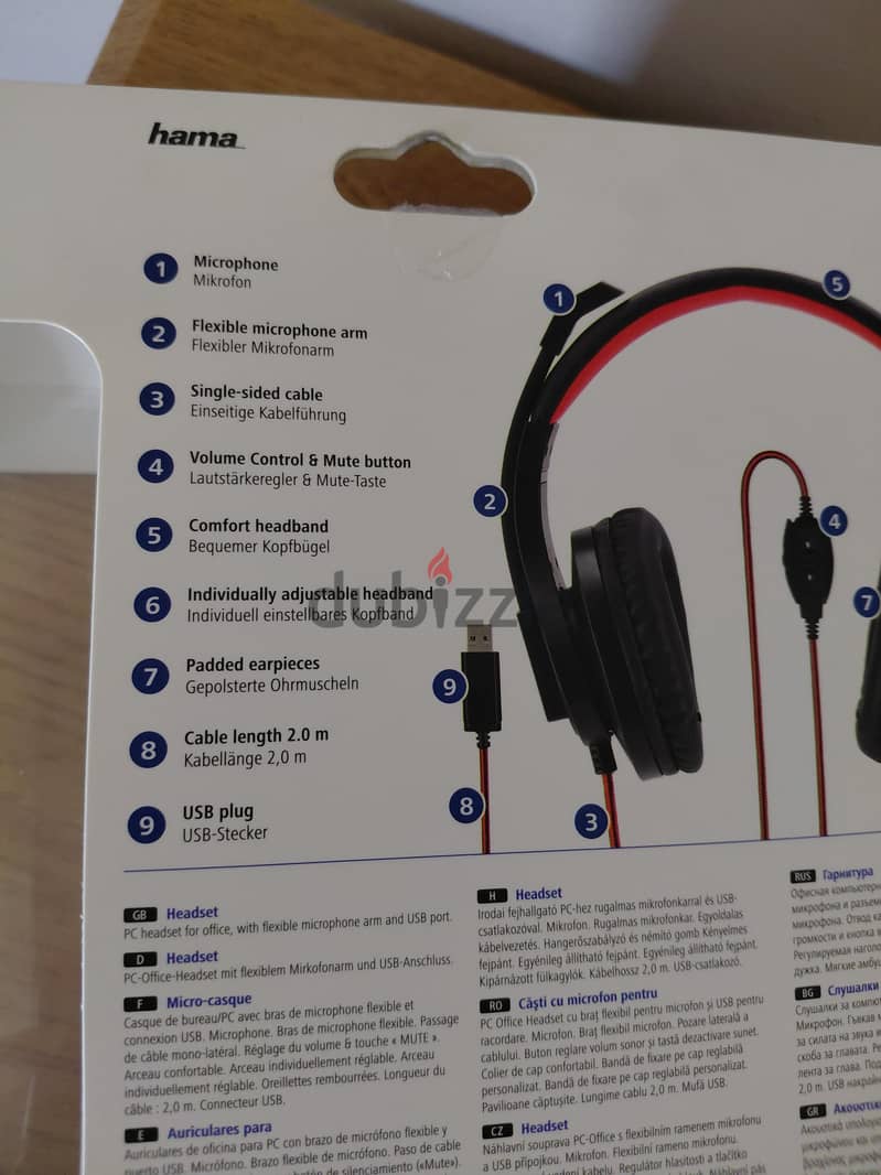 Hama HS-USB400 Stereo USB Office Headset 4