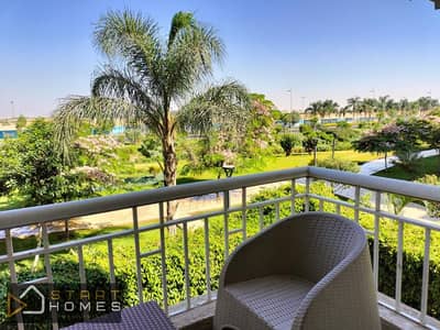 140m² furnished apartment for rent in B12 — with a distinctive garden view.