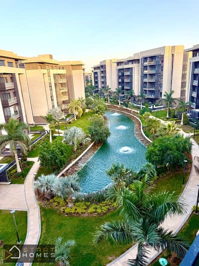 Furnished apartment for rent in Madinaty – Privado; features a distinctive, open view of the lakes.
