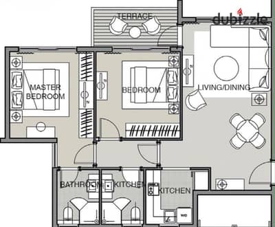 Apartment 98 square meters in the city of Nour in a very distinctive location close to Central Park and the mall, and L8 is characterized by a garden view