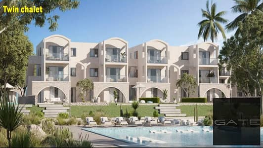Own a Twin Chalet for Sale in Salt North Coast – Fully Bahary, Sea & Lagoon View, Super Lux Finishing – Very Special Price
