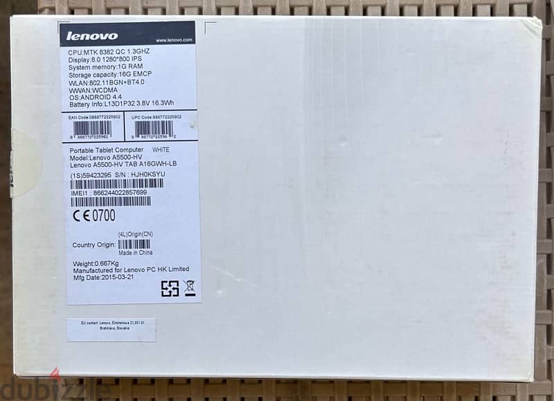 Lenovo Tablet A5500-HV 2