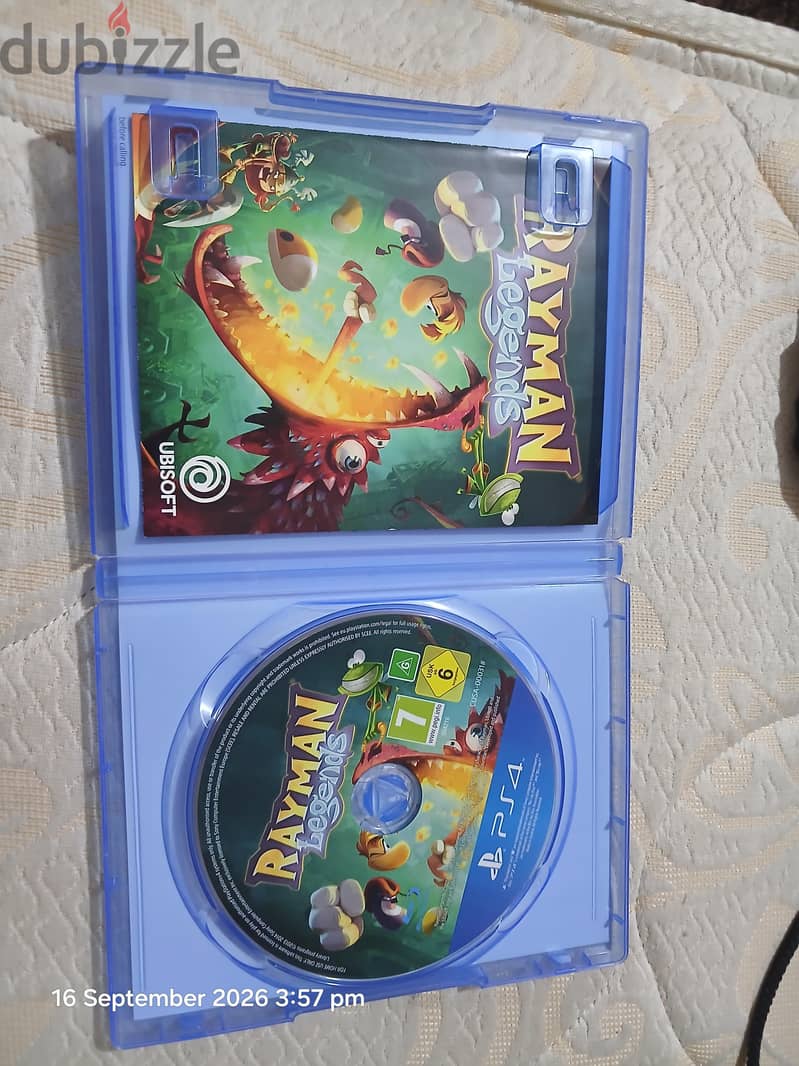 cd ps4 rayman and mincraft 2