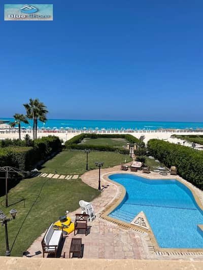 Villa for rent in Marina 7, North Coast; first row by the sea, with an area of ​​600 sqm.
