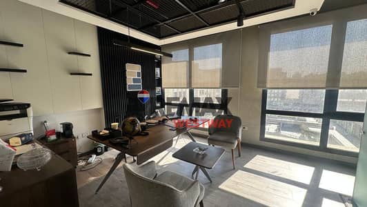 Furnished office for rent directly on Al-Mohawar, 3 rooms, Arkan Plaza