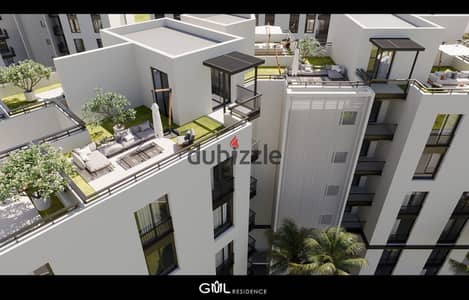 Penthouse for Sale Own a penthouse for sale in GÜL Residences, 130 sqm + 55 sqm open roof, directly on El Wahat Road. Huge launch discounts. A high-p
