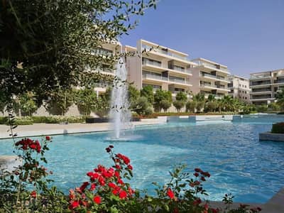 apartment for rent super lux finishing open view 144M bahry prime location in compound lake view residence new cairo