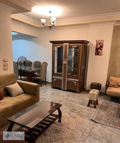 Furnished 148 sqm apartment for rent in North Lotus, Fifth Settlement; located directly on North Teseen Street.
