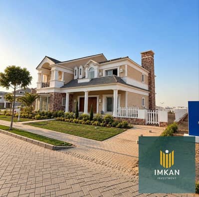 Fully finished palace (immediate delivery) for sale with an 8-year installment plan, located in a compound facing Al Rehab and adjacent to Mountain Vi
