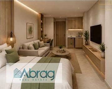 Fully finished hotel room for sale at the "Hotel by Swiss Inn" (Sheikh Zayed). Available via a 15-year installment plan at the initial launch price—a